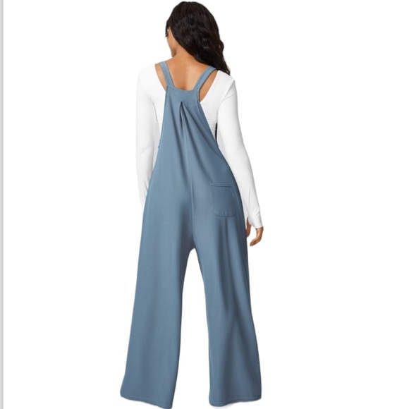 Halara Mountain Spring Adjustable Plicated Waffle Casual Overalls Size XL - Picture 2 of 5